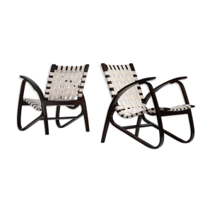 Paire de chaises longues