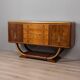 SIDEBOARD VINTAGE 30'S SIDEBOARD IN WOOD AND GLASS ITALIAN ART DECO DESIGN