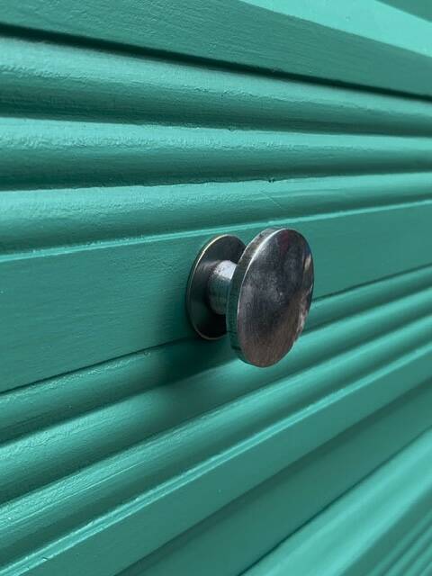 Commode art déco vert émeraude