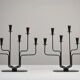Pair of Six-Candle Candelabras — Gunnar Ander for Ystad-Metall, Sweden, 1960s