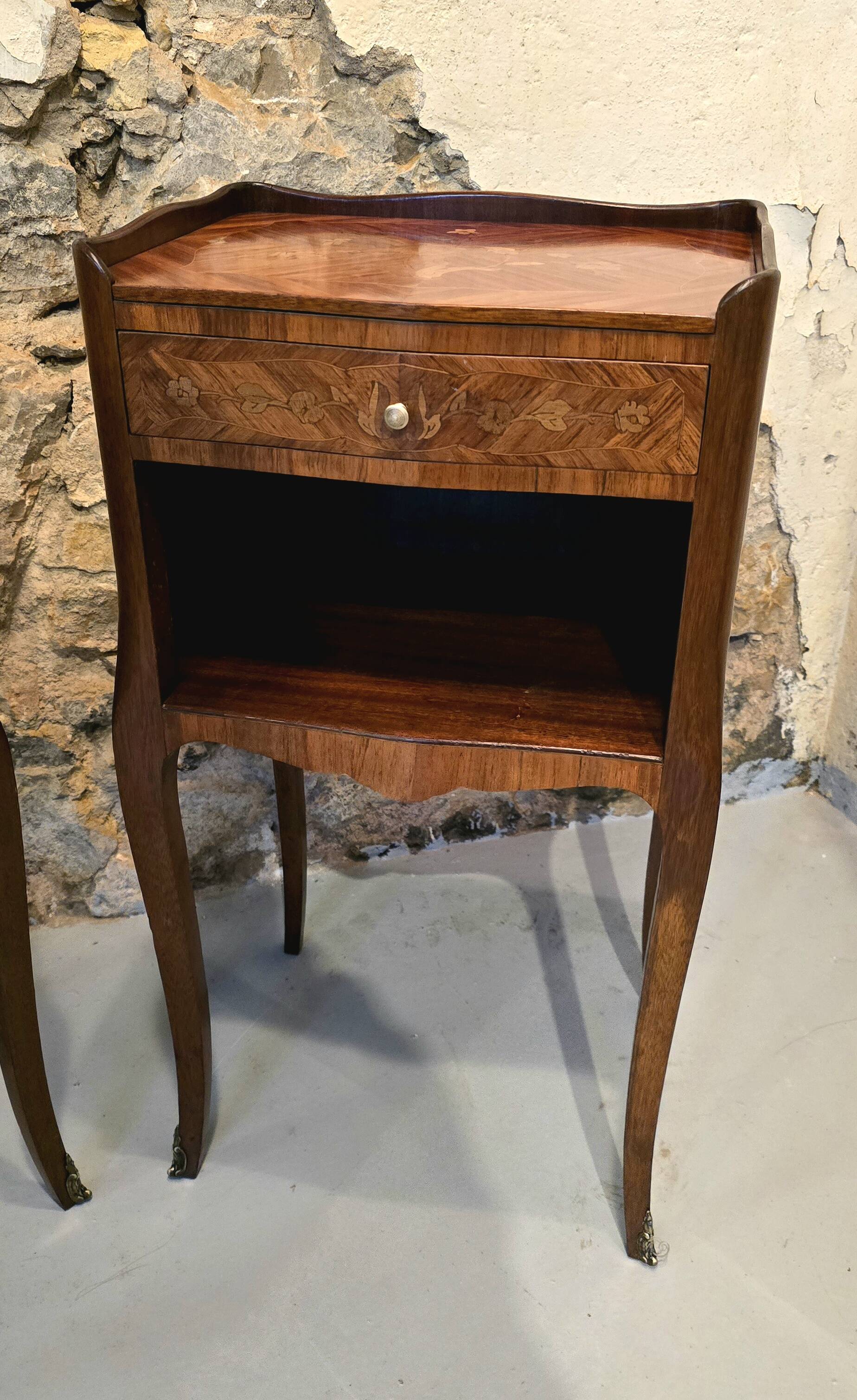 Pair of Louis XV style bedside tables