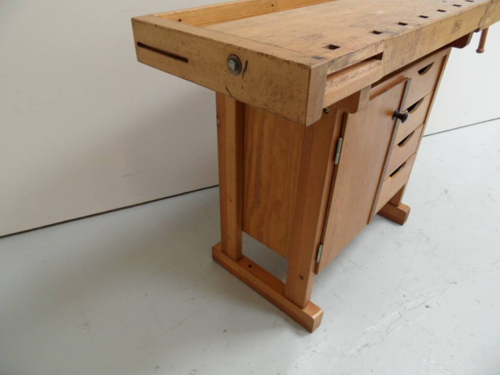 Vintage industrial workbench