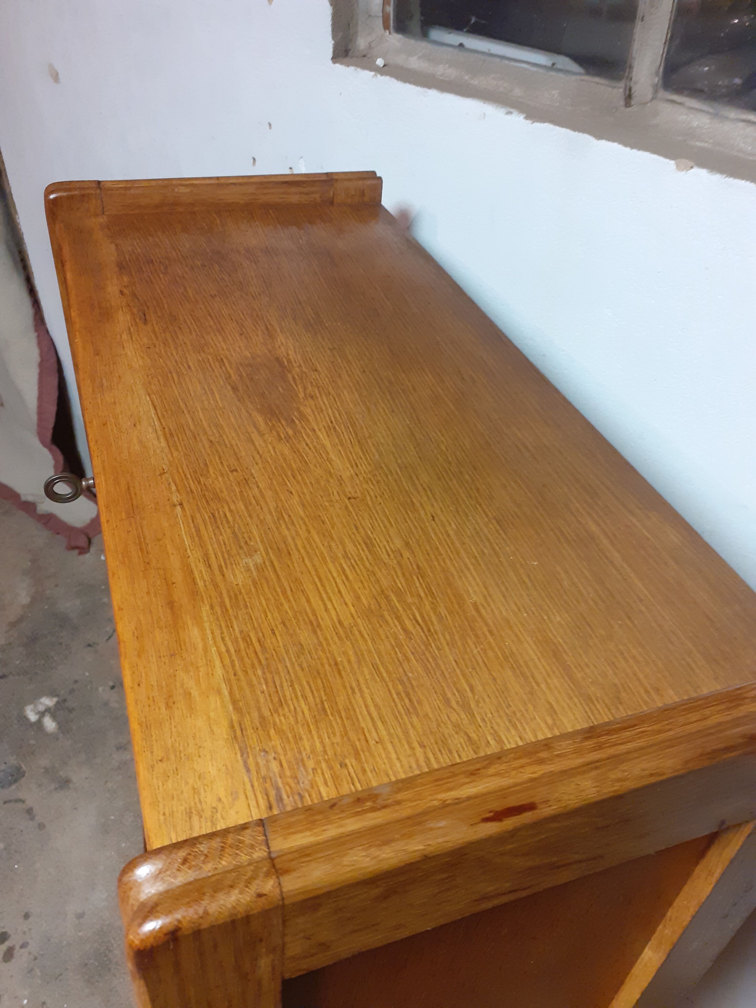 Small oak secretary