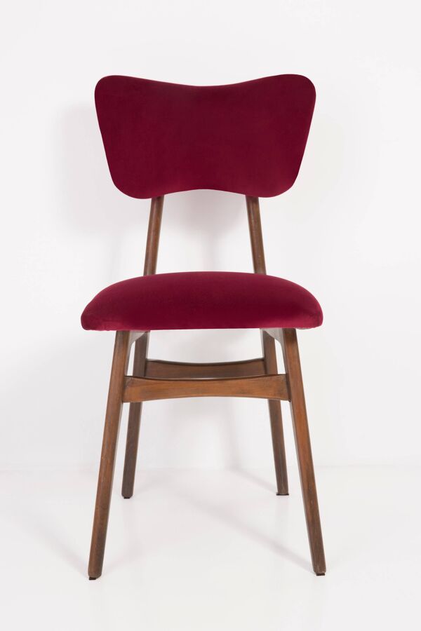Chaise Bourgogne Rouge du 20ème Siècle, 1960