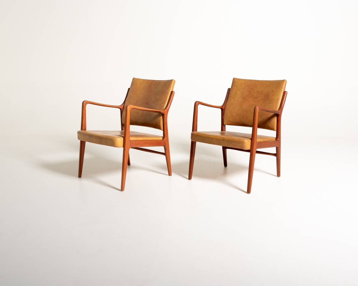 Pair of Scandinavian armchairs, 1960s