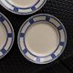 Lot de 3 assiettes vintage plates 23 cm en semi porcelaine badonviller
