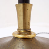 Art Deco metal and brass floor lamp