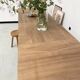 Table de ferme chêne 270 cm avec allonges