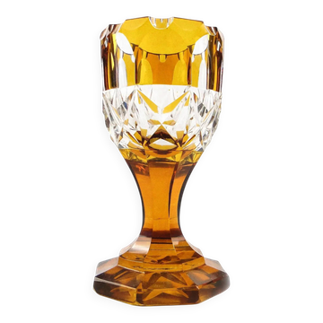 Gobelet Art Déco, cristal, Tchécoslovaquie, années 1930