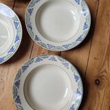 Set of 7 soup plates n°64 Moulin des Loups et Hamage