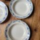 Set of 7 soup plates n°64 Moulin des Loups et Hamage