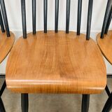 6 Fanett chairs by Ilmari Tapiovaara, Scandinavian, 1960s