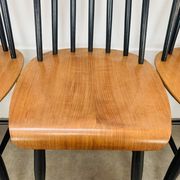 6 chaises Fanett par Ilmari Tapiovaara, scandinave, années 60