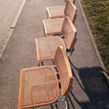 4 chairs b32 cesca by Marcel Breuer