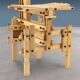 Chaise sculpturale post-moderne en bois, design Anacleto Spazzapan