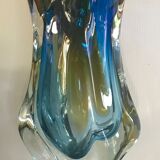 Glass vase by Art Chribska circa 1960