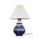 Glazed ceramic handmade Danish Mid-Century Modern Table Lamp