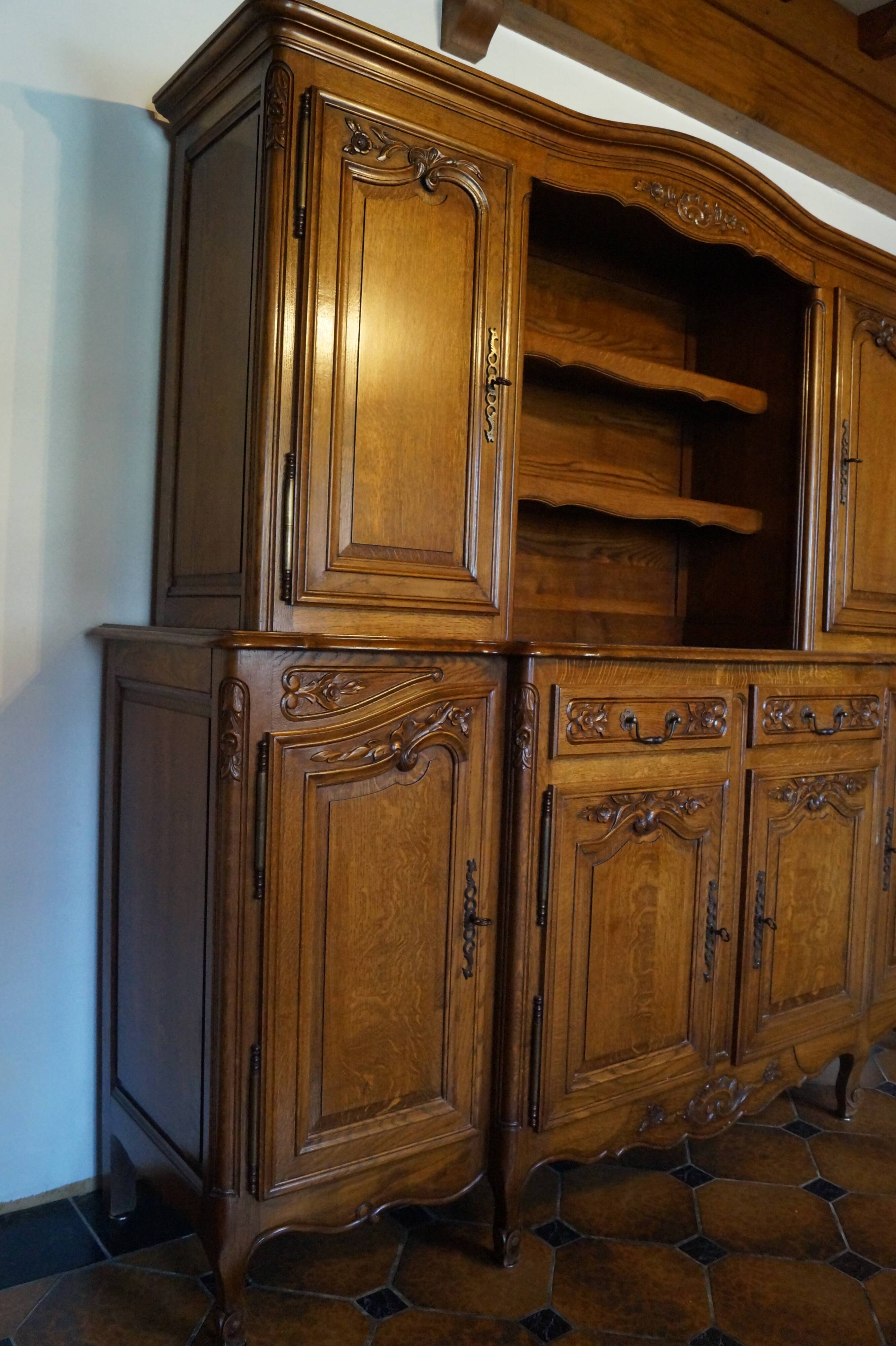Louis xv oak sideboard