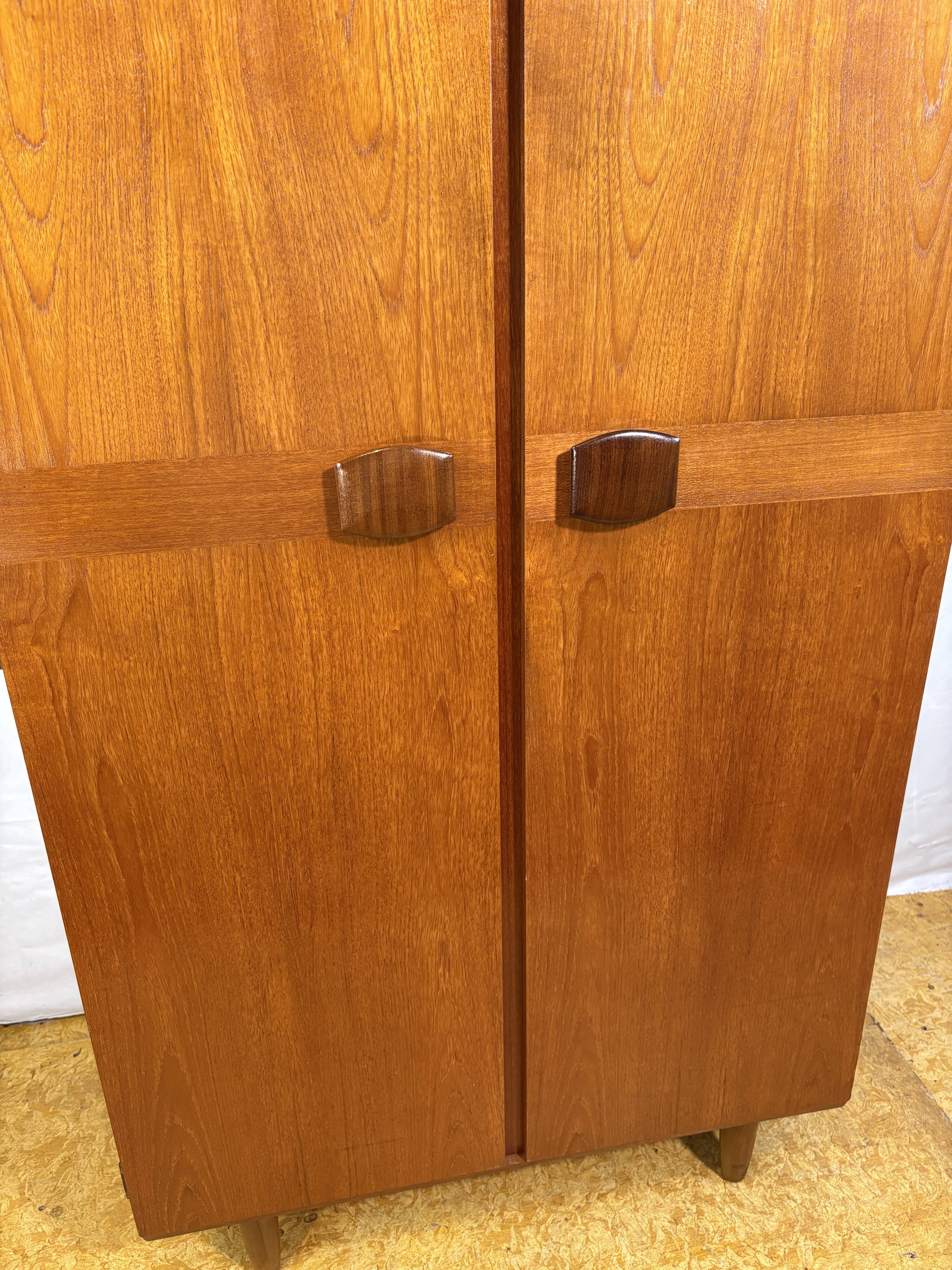 Vintage Stonehill Teak Double Wardrobe | 1960s | Mid-Century British Design