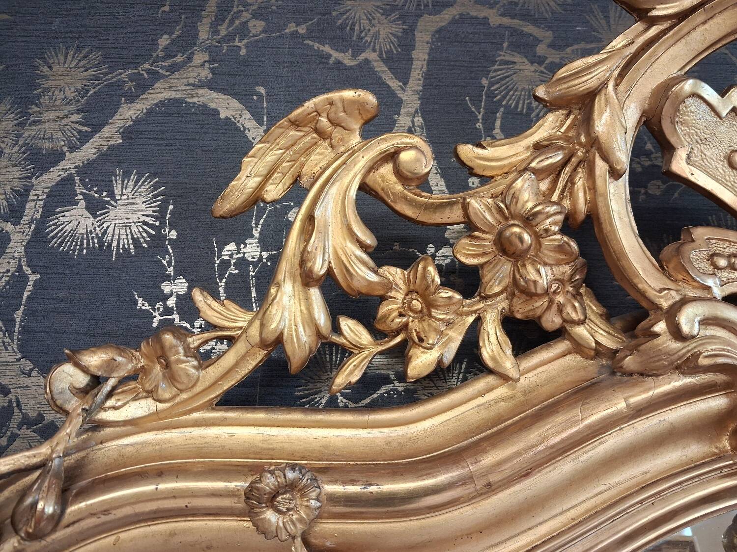 19th century mirror 181 x 110