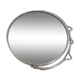 Vintage magnifying barber mirror in 12x12cm metal