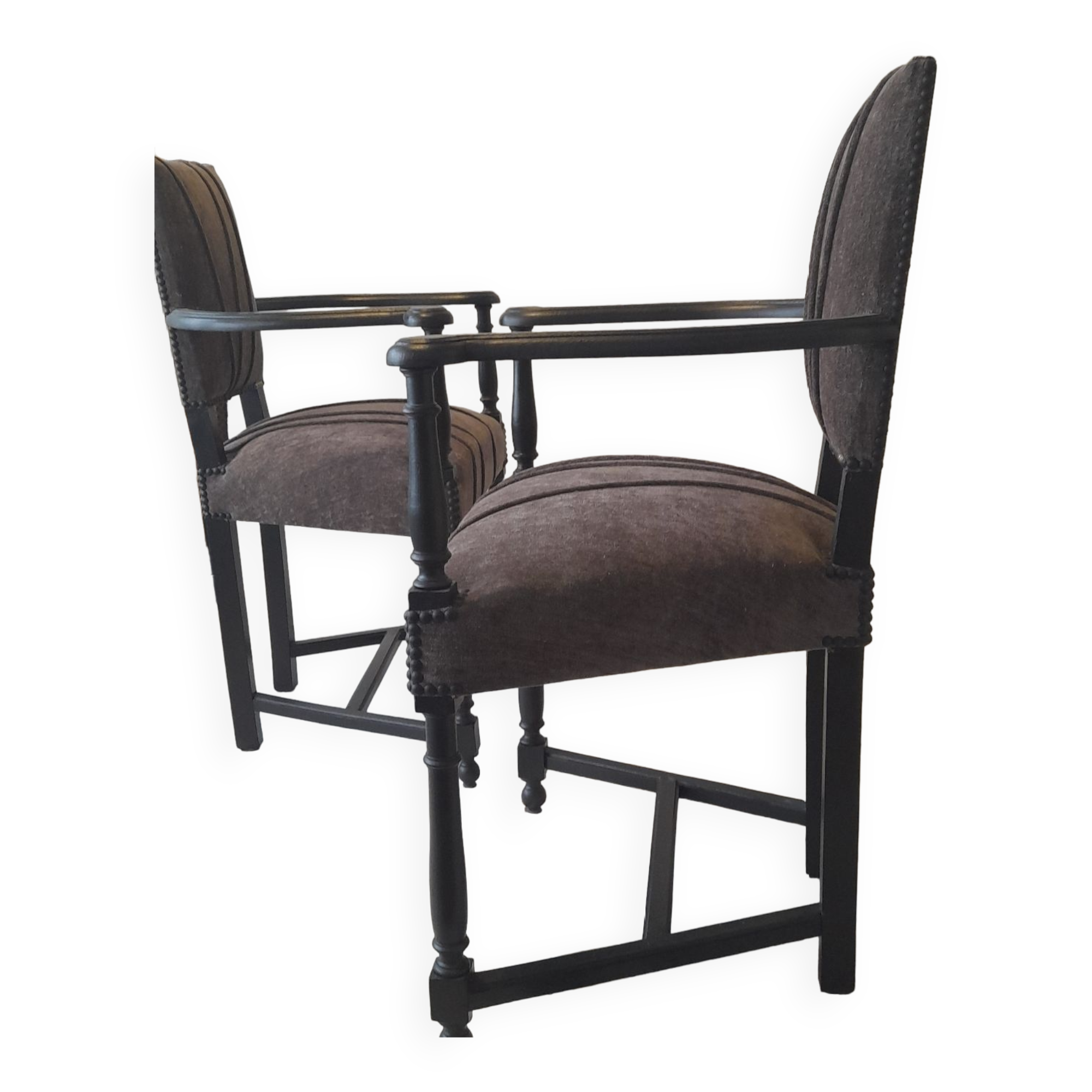 Pair of armchairs called Caquetoires