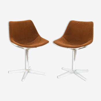 Pair of swivel chairs by Roland Schweitzer