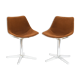 Paire de chaises pivotantes par Roland Schweitzer
