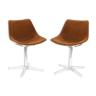 Pair of swivel chairs by Roland Schweitzer