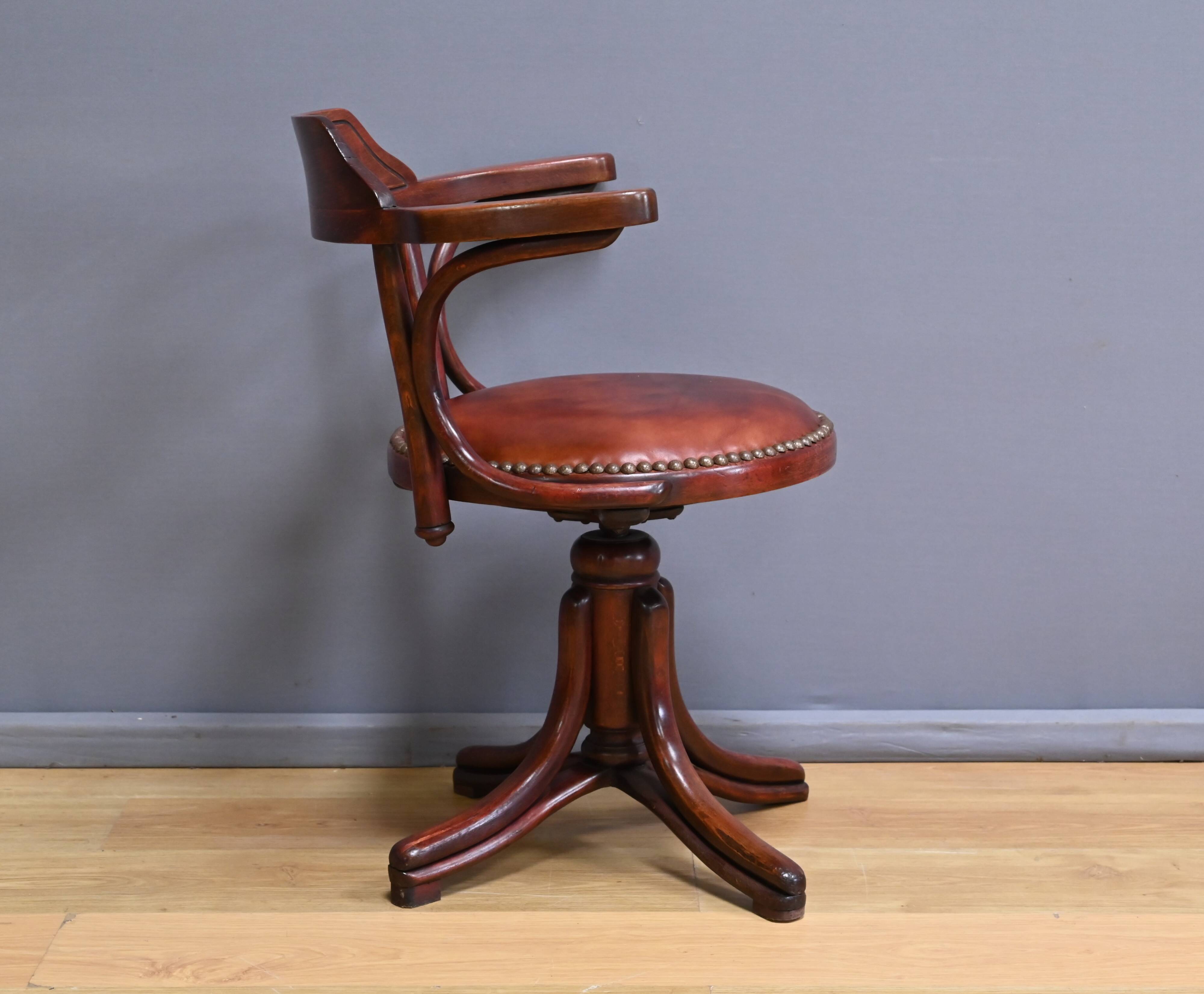 Stained Beech Office Chair  – 1930
