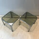 Paire de tables d’appoint années 70