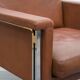 Fauteuil en cuir, années 1970, fabricant Sitag, cuir marron cognac.
