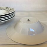 Six Royal Doulton Provençal soup plates