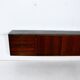 Suspended teak buffet from the 1970s.