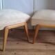 Pair of large vintage 1950s ottoman footstools.