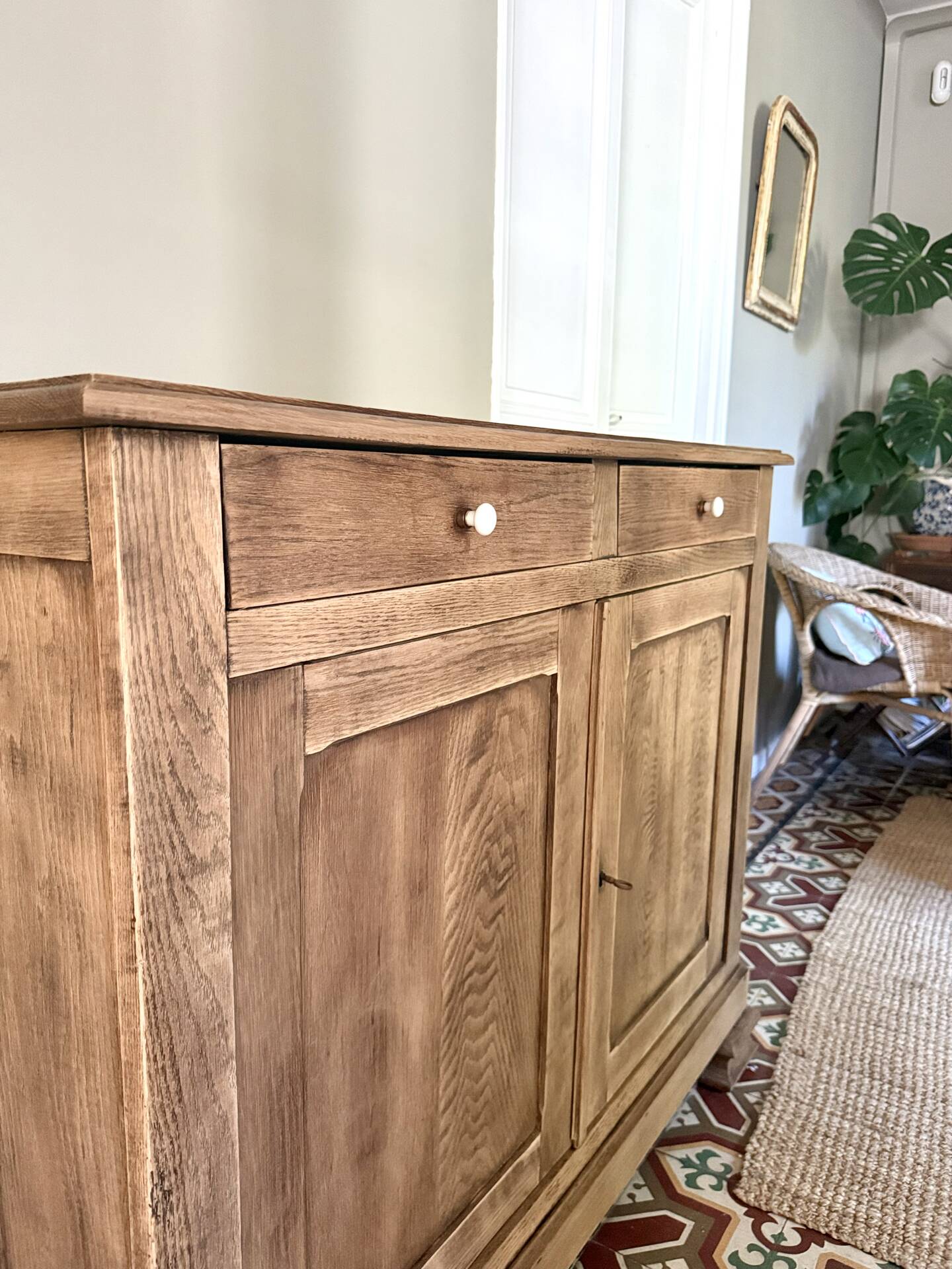 Solid oak sideboard