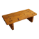 Table basse carrée moderne suédoise en pin massif de Sven Larsson, Brutalist, 1970