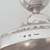 Pair of old candlesticks silver metal Christopfle