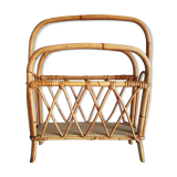 Magazine rack Vintage rattan
