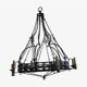 Wrought iron chandelier (large model)