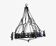 Wrought iron chandelier (large model)