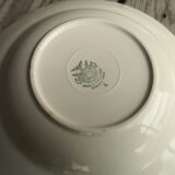 6 Villeroy & Boch deposed hollow plates in ceramics gold decoration