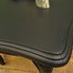 PAIR OF FRENCH STYLE BLACK BEDSIDE TABLES