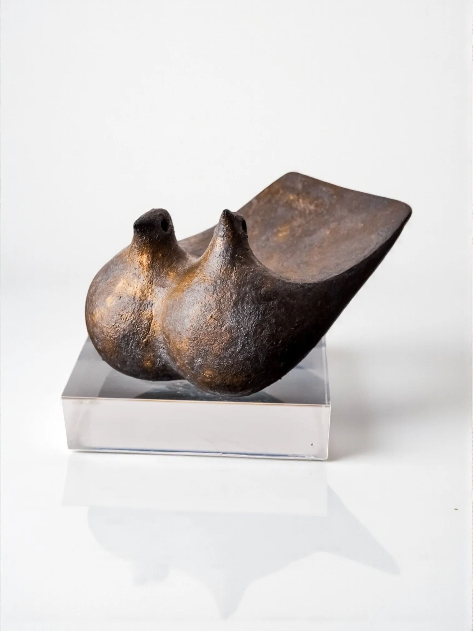 Ceramic abstract birds sculpture by Sousa, Spain, 1970s