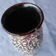 vVerre pot laque vietnam thanthley shell Asian decoration