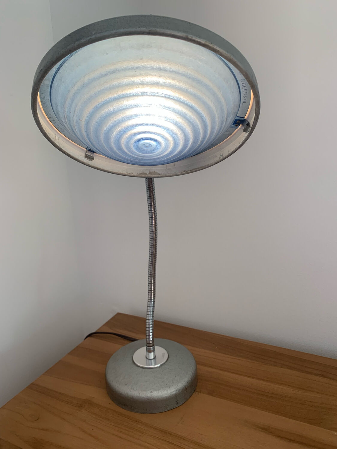 Solère Paris industrial desk lamp - circa 1950