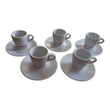 Lot de tasses à café et sous tasses