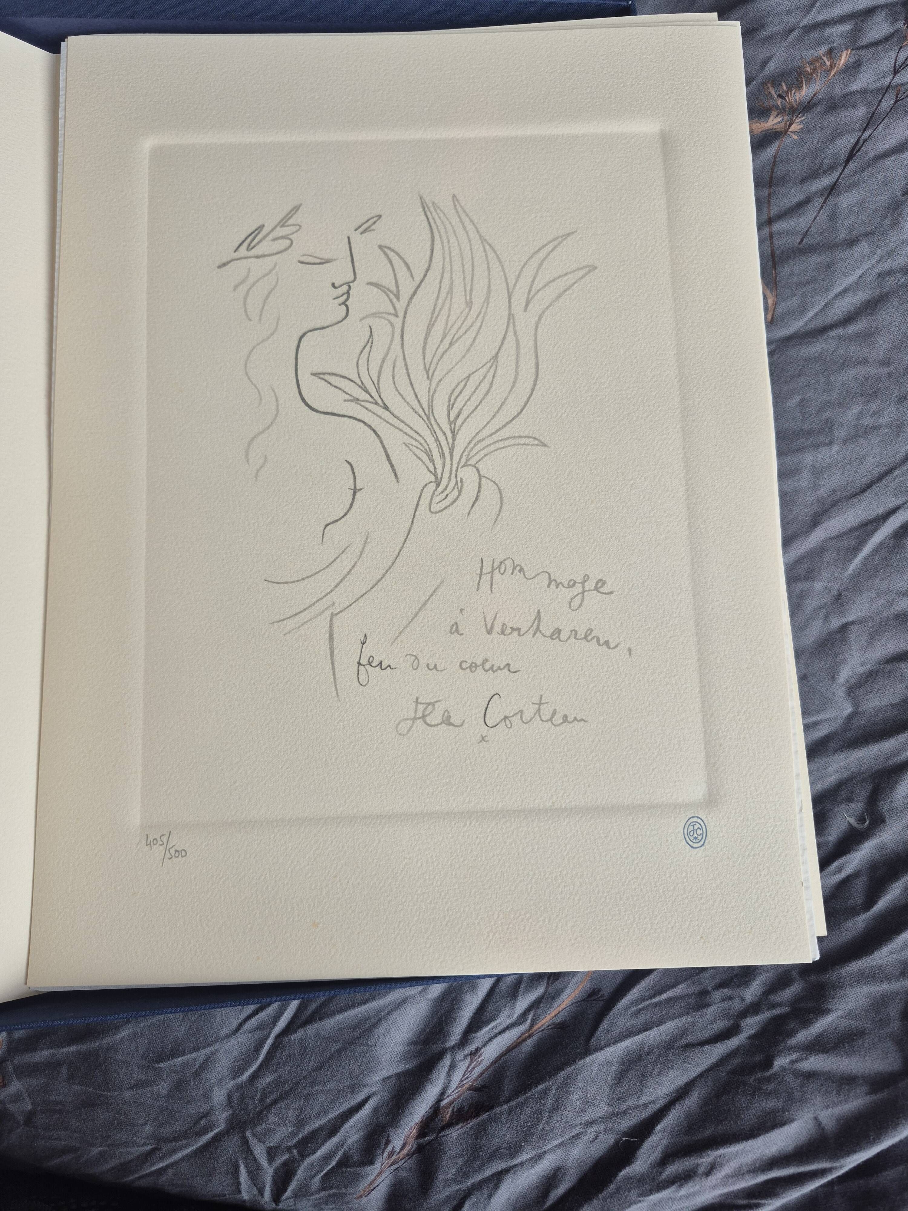 Tribute box 1993 Jean Cocteau containing 4 lithographs number 405/500