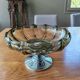 Coupe art déco en verre et métal chromé