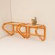 Scandinavian bentwood and glass bedside tables from Gemla, 1920s, set of 2